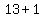 13%2B1