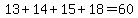 13%2B14%2B15%2B18=60