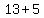 13%2B5