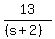 13%2F%28%28s%2B2%29%29