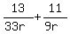 13%2F%2833r%29+%2B+11%2F%289r%29