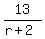 13%2F%28r%2B2%29