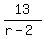 13%2F%28r-2%29