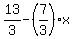 13%2F3-%287%2F3%29%2Ax