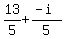 13%2F5%2B%28-i%29%2F5