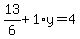 13%2F6%2B1%2Ay=4