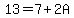 13=7%2B2A