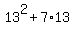13%5E2+%2B+7%2A+13