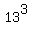 13%5E3