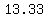 13.33