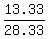 13.33%2F28.33