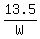 13.5%2FW
