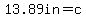 13.89in=c