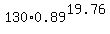 130%2A0.89%5E19.76
