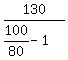 130%2F%28100%2F80+-+1%29