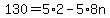 130=5%2A2-5%2A8n%29