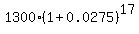 1300%2A%281%2B0.0275%29%5E17