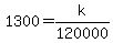 1300+=+k%2F120000