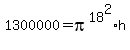 1300000+=+pi%5E18%5E2%2Ah