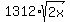 1312%2Asqrt%282x%29