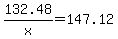 132.48%2Fx+=+147.12
