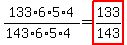 133%2A6%2A5%2A4%2F%28143%2A6%2A5%2A4%29=highlight%28133%2F143%29