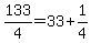 133%2F4+=+33+%2B+1%2F4