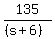135%2F%28%28s%2B6%29%29
