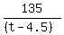135%2F%28%28t-4.5%29%29