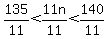 135%2F11+%3C+11n%2F11+%3C+140%2F11
