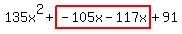 135x%5E2%2Bhighlight%28-105x-117x%29%2B91