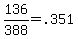 136%2F388+=+.351