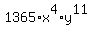 1365%2Ax%5E4%2Ay%5E11