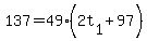 137=49%282t%5B1%5D%2B97%29