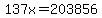 137x=203856