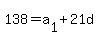138=a%5B1%5D%2B21d