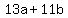 13a%2B11b