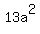 13a%5E2