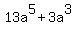 13a%5E5%2B3a%5E3