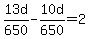13d%2F650-10d%2F650=2