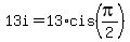13i+=+13%2Acis%28pi%2F2%29