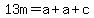 13m=a%2Ba%2Bc