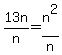 13n%2Fn=n%5E2%2Fn%29