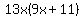 13x%289x+%2B+11%29