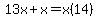 13x%2Bx=x%2814%29