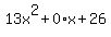 13x%5E2%2B0%2Ax%2B26+