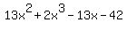 13x%5E2%2B2x%5E3-13x-42