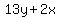 13y%2B2x