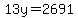13y=2691