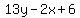 13y-2x%2B6
